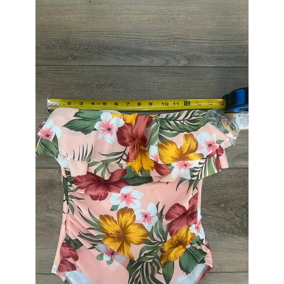 NWT Kona Sol Women Swimsuit Size M Full Coverage Removable Strap Tummy Control - Picture 5 of 11